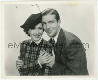 7d434 HATS OFF 8x10 still '37 great smiling portrait of pretty Mae Clarke & young John Payne!