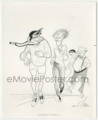 7d457 HOUSE CALLS 8x10 still '78 Al Hirschfeld art of Matthau, Jackson, Carney & Benjamin!