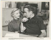 7d481 IN A LONELY PLACE 8x10.25 still R61 c/u of Gloria Grahame smiling at Humphrey Bogart!