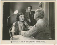 7d516 JOHNNY BELINDA 8x10.25 still '48 Lew Ayres watches doctor examining worried Jane Wyman!