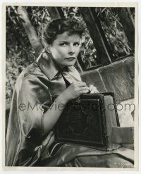 7d585 LITTLE MINISTER candid 8x10 still '34 Katharine Hepburn holding Bible owned by James Barrie!