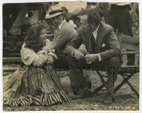 7d586 LITTLE MINISTER candid 7.5x9.5 still '34 Katharine Hepburn with Richard Wallace by Kahle!