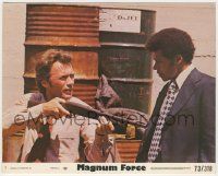 7d065 MAGNUM FORCE 8x10 mini LC #1 '73 Clint Eastwood as Dirty Harry with shotgun by Felton Perry!