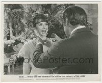 7d668 MY FAIR LADY 8x10 still '64 Audrey Hepburn screams as Rex Harrison reaches out to choke her!