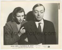 7d674 MYSTERIOUS MR MOTO 8x10.25 still '38 c/u of scared Mary Maguire behind Asian Peter Lorre!