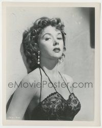 7d675 NAKED ALIBI 8x10 still '54 close up of super sleazy Gloria Grahame backed against wall!