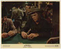 7d072 NEVADA SMITH color 8x10 still '66 close up of Steve McQueen w/ chips gambling at poker game!