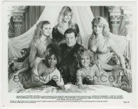 7d696 OCTOPUSSY 8x10 still '83 c/u of Roger Moore as James Bond surrounded by beautiful women!
