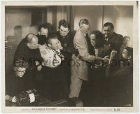 7d706 ON THE WATERFRONT 8.25x10 still '54 Lee J. Cobb tries to attack Marlon Brando at hearing!