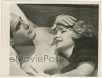 7d714 PARIS BLUES 7.75x10 still '61 barechested Paul Newman laying in bed with Joanne Woodward!