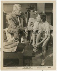 7d717 PAT & MIKE 8x10.25 still '52 Spencer Tracy stares at angry tennis star Katharine Hepburn!