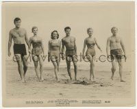 7d741 PRIVATE'S AFFAIR 8x10 still '59 Mineo, Eden, Crosby, Coe, Carrere & Moore on the beach!