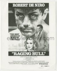 7d751 RAGING BULL 8x10 still '80 Martin Scorsese boxing classic, image used for the int'l 1sheet!