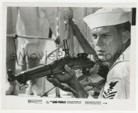 7d786 SAND PEBBLES 8x10 still '67 best close up of Navy sailor Steve McQueen aiming his rifle!