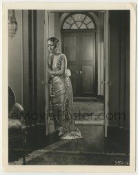 7d802 SELF MADE WIFE 8x10 still '23 sad Ethel Grey Terry wearing elaborate dress in doorway!