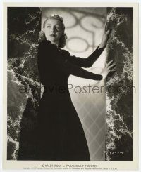 7d819 SHIRLEY ROSS 8x10 still '39 great full-length close up in solid black dress!