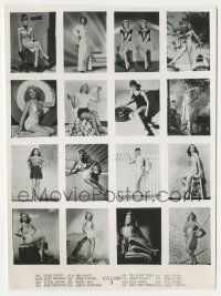 7d830 SIXTEEN SEXY STARLETS 7.5x10 still '60s 1940s movie actresses in sexy poses, Veregraph 3!