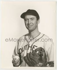7d862 STRATTON STORY deluxe 8x10 still '49 portrait of James Stewart in baseball uniform w/ glove!