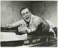7d913 THUNDERBALL 8.25x10 still '65 c/u of Sean Connery as James Bond being stretched too far!