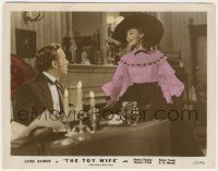 7d088 TOY WIFE color-glos 8x10.25 still '38 Melvyn Douglas stares at beautiful Luise Rainer!