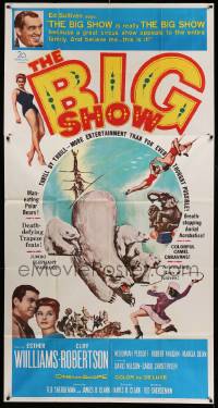 7f177 BIG SHOW 3sh '61 sexy Esther Williams & Cliff Robertson at circus, plus Ed Sullivan!