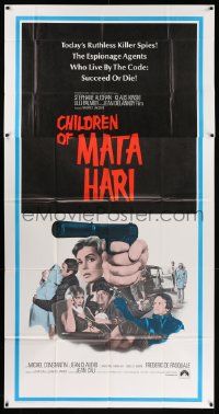 7f206 CHILDREN OF MATA HARI int'l 3sh '70 ruthless killer spies who live by the code succeed or die