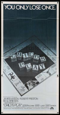 7f207 CHILD'S PLAY int'l 3sh '73 directed by Sidney Lumet, cool board game image!