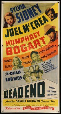 7f229 DEAD END 3sh R44 William Wyler, Sylvia Sidney, Joel McCrea & third-billed Humphrey Bogart!