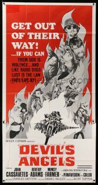7f236 DEVIL'S ANGELS 3sh '67 Corman, Cassavetes, their god is violence, lust the law they live by