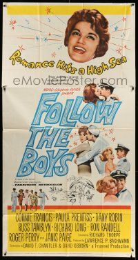 7f264 FOLLOW THE BOYS 3sh '63 Connie Francis sings and the whole Navy fleet swings!