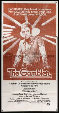 7f279 GAMBLER int'l 3sh '74 James Caan is a degenerate gambler who owes the mob $44,000!