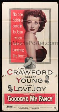 7f296 GOODBYE MY FANCY 3sh '51 no one holds a candle to Joan Crawford & Robert Young!