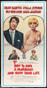 7f331 HOW TO SAVE A MARRIAGE 3sh '68 Dean Martin, Stella Stevens, Eli Wallach, Anne Jackson