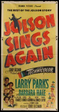 7f348 JOLSON SINGS AGAIN 3sh '49 Larry Parks as Al in the rest of The Jolson Story!