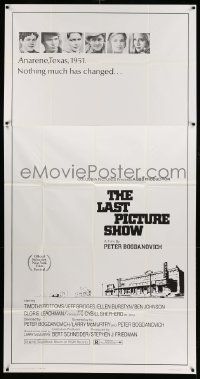 7f358 LAST PICTURE SHOW 3sh '71 Peter Bogdanovich, Jeff Bridges, Ellen Burstyn, Timothy Bottoms