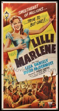7f370 LILLI MARLENE 3sh '51 pretty Lisa Daniely is the sweetheart of millions, true to but one!