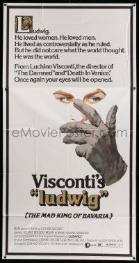 7f382 LUDWIG 3sh '73 Luchino Visconti, artwork of Helmut Berger as the Mad King of Bavaria!
