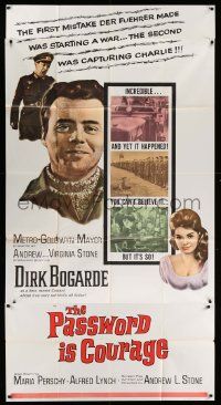 7f432 PASSWORD IS COURAGE 3sh '63 Dirk Bogarde in an English version of The Great Escape!