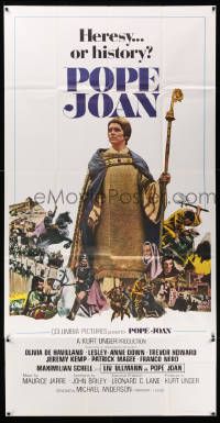 7f442 POPE JOAN int'l 3sh '72 Liv Ullmann swears she will be the pope, was it heresy or history?