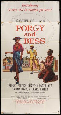7f443 PORGY & BESS 3sh '59 art of Sidney Poitier, Dorothy Dandridge & Sammy Davis Jr.!