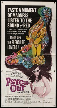 7f450 PSYCH-OUT 3sh '68 AIP, psychedelic drugs, sexy pleasure lover Susan Strasberg!