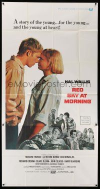 7f452 RED SKY AT MORNING 3sh '71 Richard Thomas loves Catherine Burns, a story for the young!