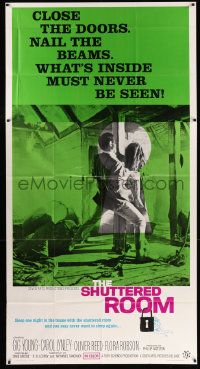 7f486 SHUTTERED ROOM 3sh '66 Gig Young, Carol Lynley, what's inside must never be seen!
