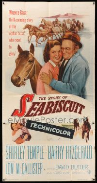 7f503 STORY OF SEABISCUIT 3sh '49 Shirley Temple, Barry Fitzgerald, cool horse racing images!