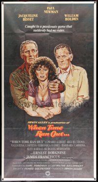 7f561 WHEN TIME RAN OUT 3sh '80 Paul Newman, William Holden & Jacqueline Bisset by Tanenbaum!