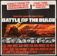 7f009 BATTLE OF THE BULGE 6sh '66 Henry Fonda, Robert Shaw, cool Jack Thurston tank art!