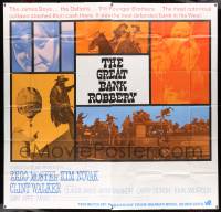 7f040 GREAT BANK ROBBERY int'l 6sh '69 cool montage of Zero Mostel, Kim Novak & top cast!