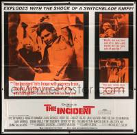 7f051 INCIDENT 6sh '68 Beau Bridges, Brock Peters, explodes with the shock of a switchblade knife!