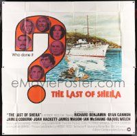 7f055 LAST OF SHEILA int'l 6sh '73 artwork of dead body floating away from ship by Robert Tanenbaum!