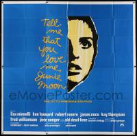 7f105 TELL ME THAT YOU LOVE ME JUNIE MOON int'l 6sh '70 Otto Preminger, art of Liza Minnelli!